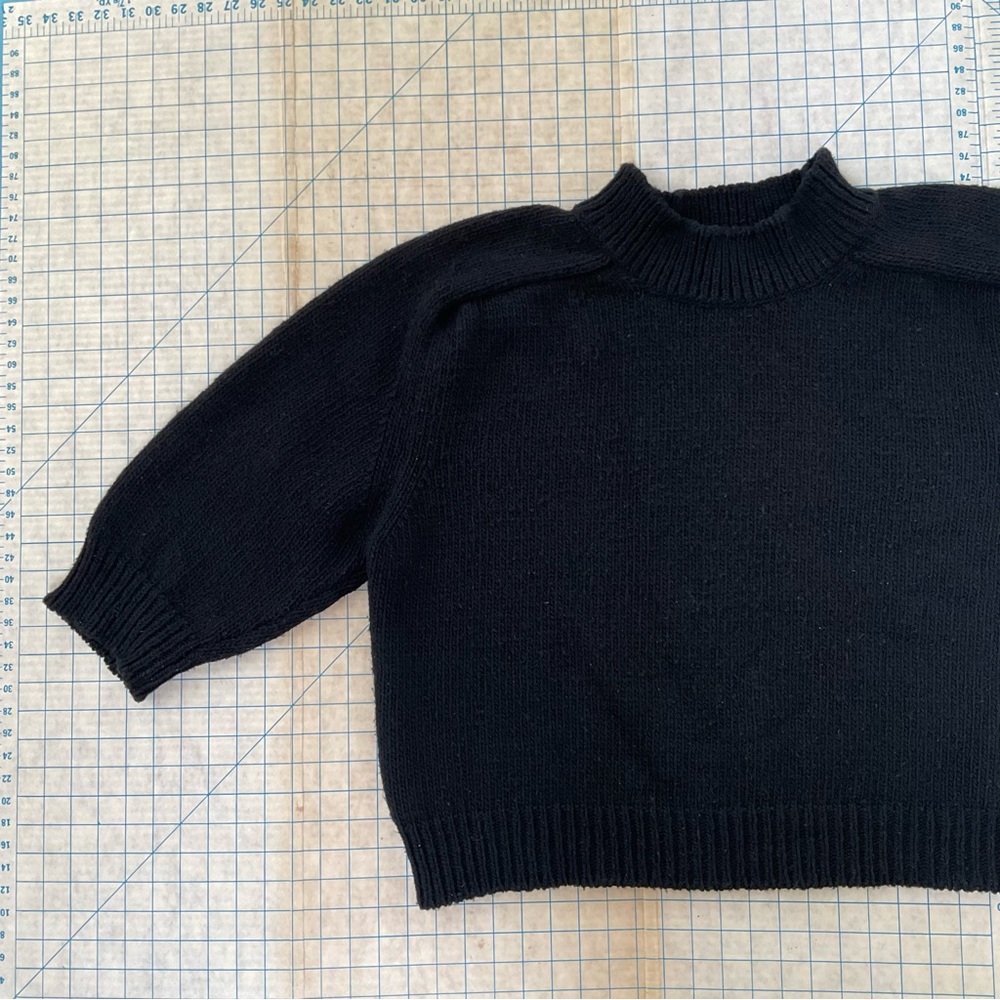 BABAA No 51 Jumper In Black Made In Spain 100% Wool - Picture 2 of 7